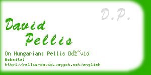 david pellis business card